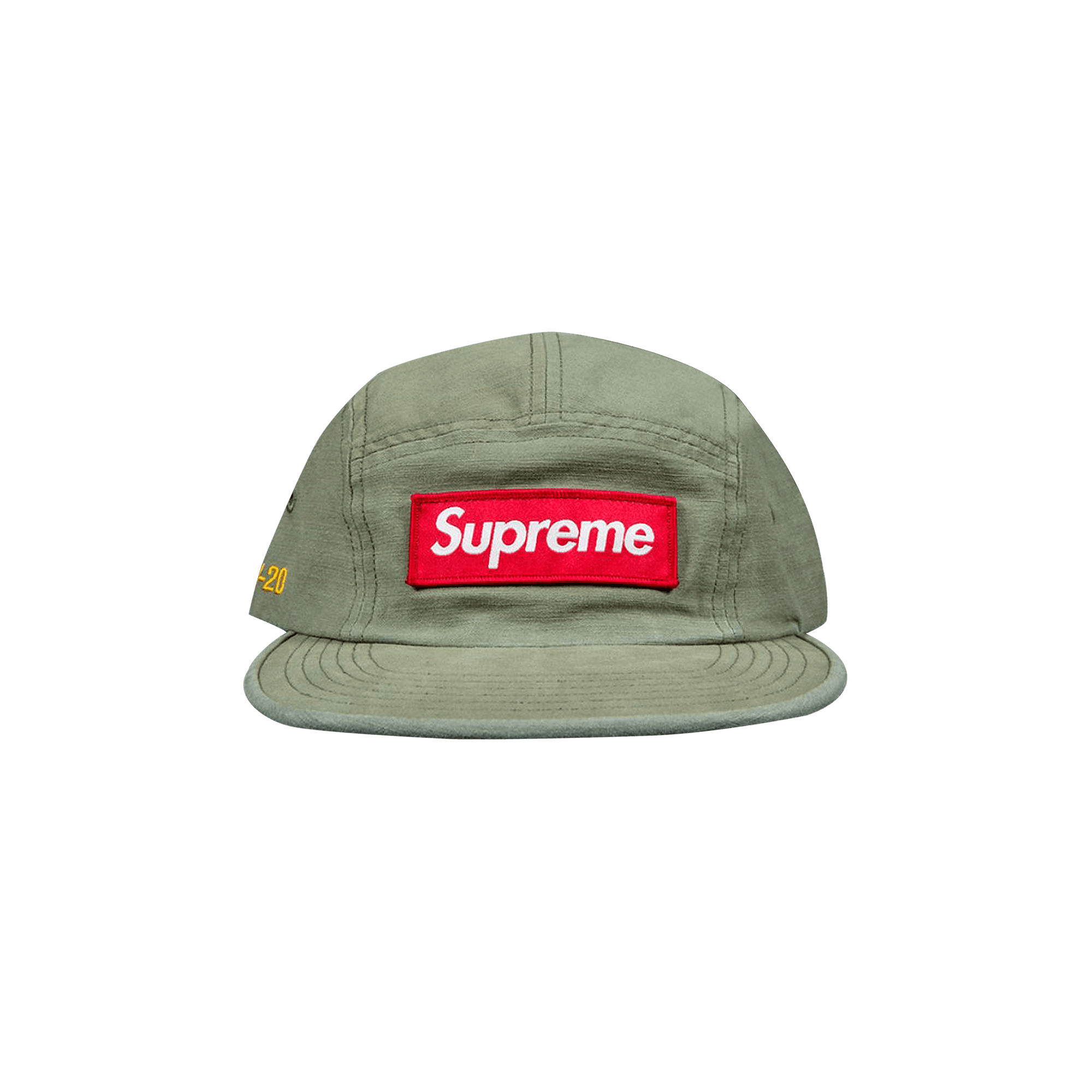 Pre-owned Supreme Military Camp Cap 'olive' In Green