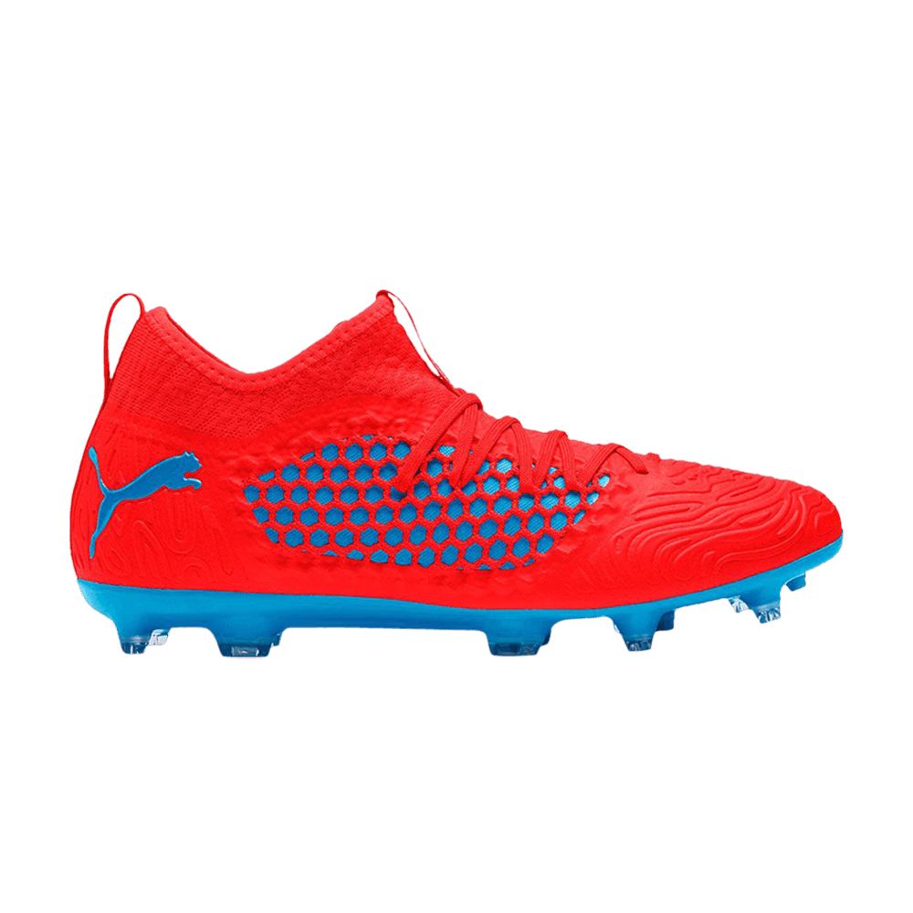 PUMA PUMA FUTURE 19.3 NETFIT FG AG 'RED BLAST BLEU AZUR'