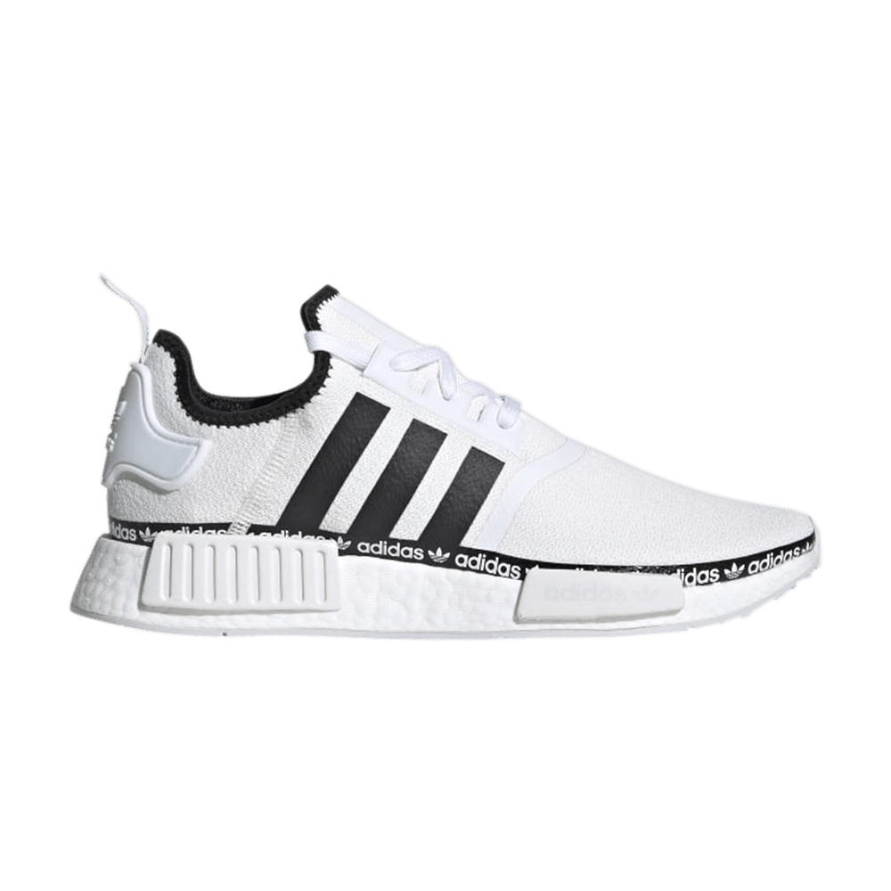 adidas NMD R1 Cloud White Logo Strip