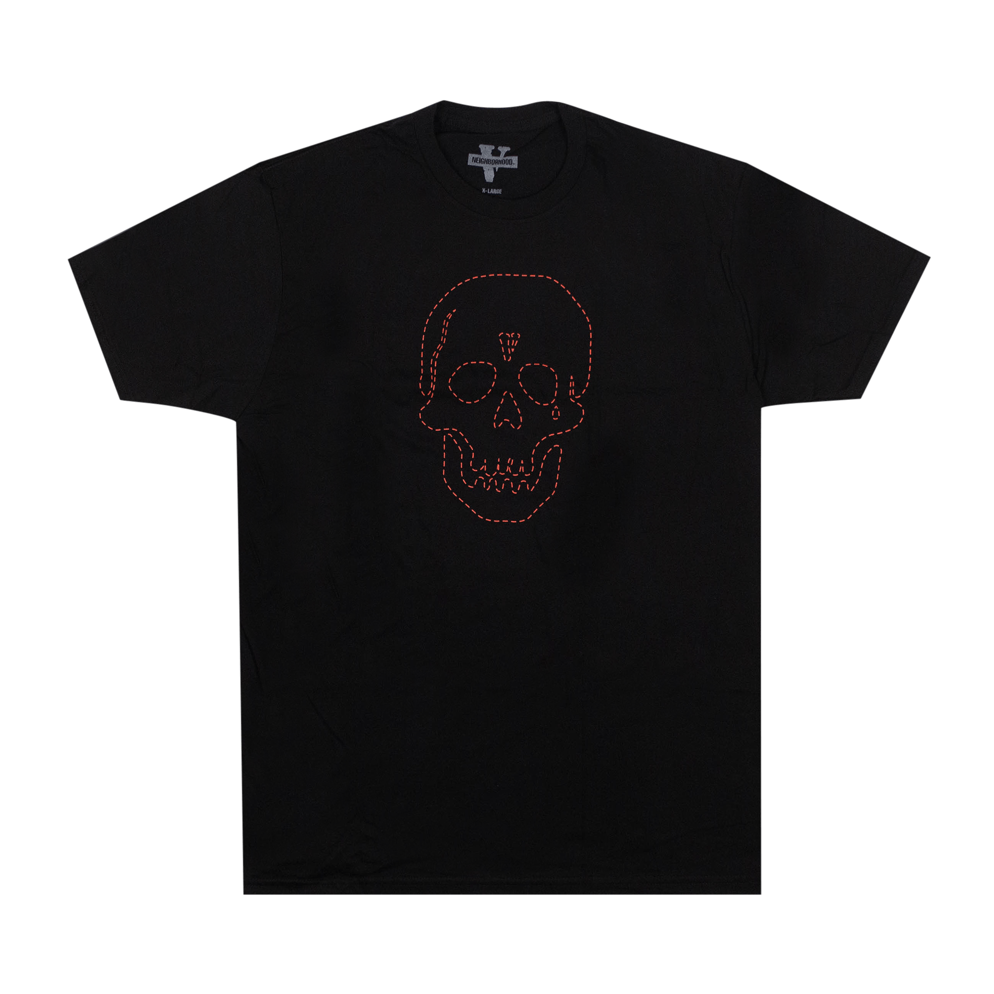 Vlone x Neighborhood Skull Short-Sleeve T-Shirt 'Black/Red'