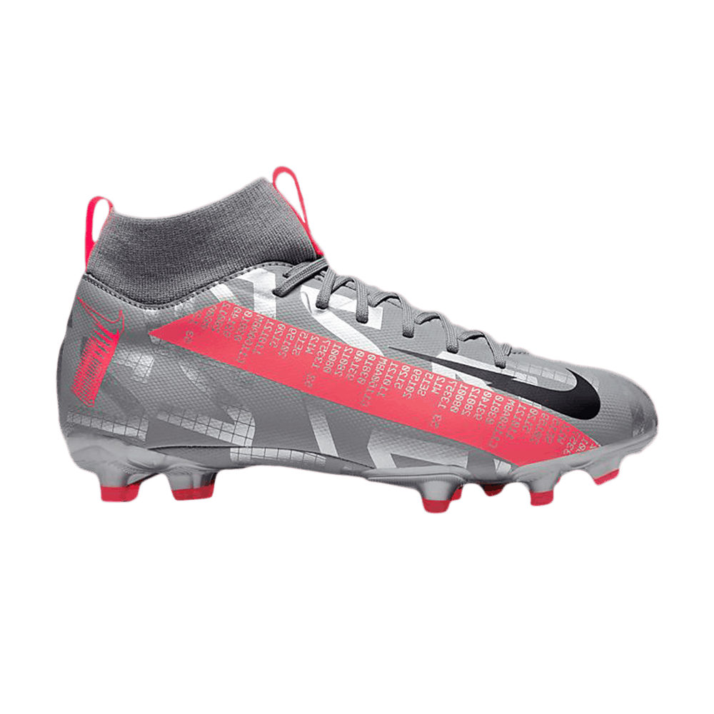 Nike Mercurial Superfly 7 Academy MG GS 'Metallic Grey Crimson'