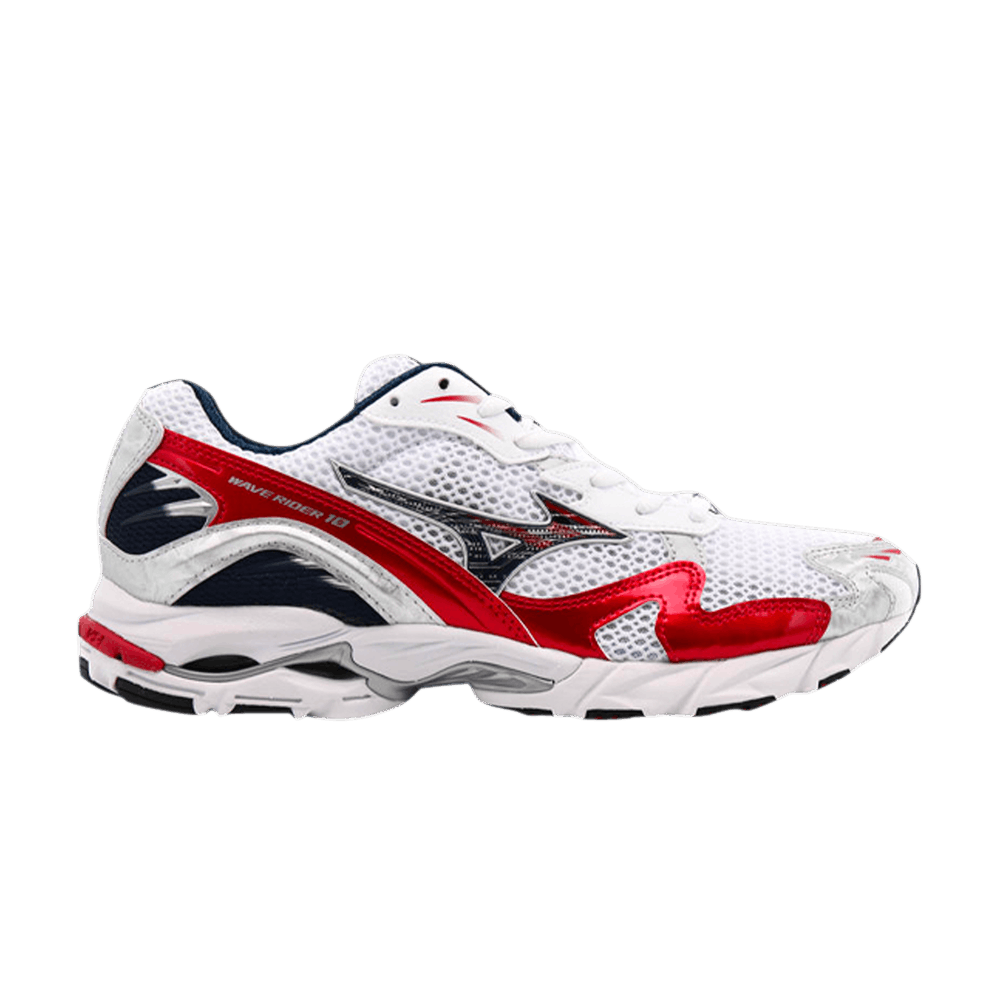 Mizuno Wave Rider 10 OG 'White Red'