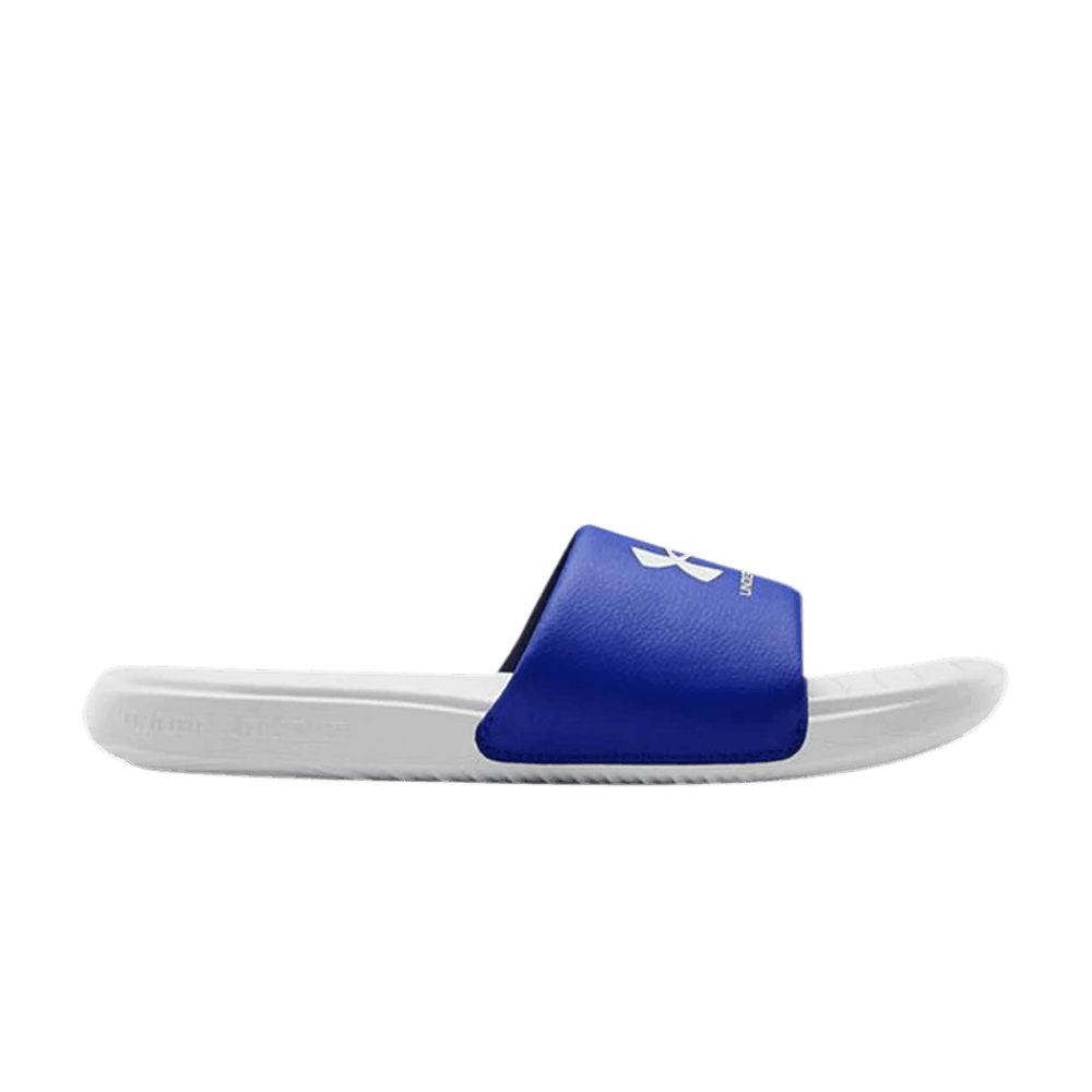 Pre-owned Under Armour Ansa Fixed Slide 'halo Grey Blue' In White