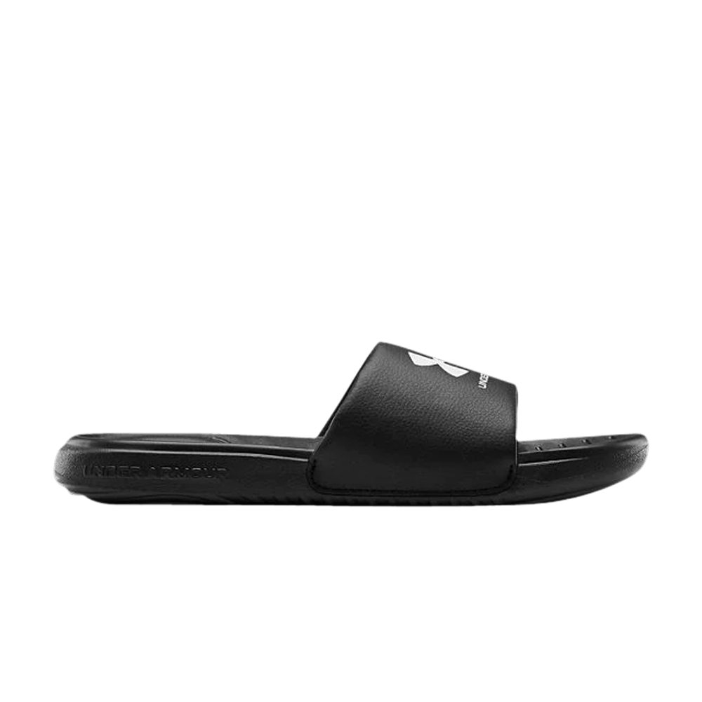 Pre-owned Under Armour Ansa Fixed Slide Gs 'black'