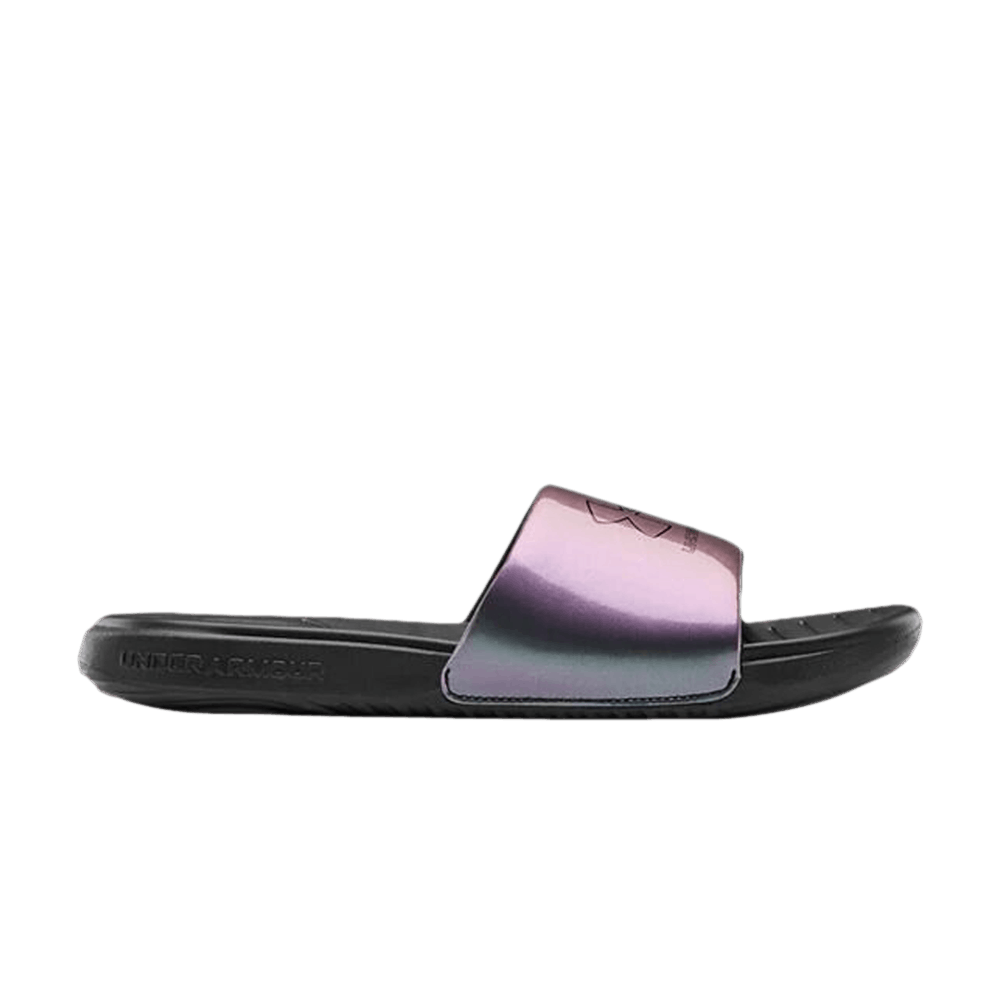 Pre-owned Under Armour Ansa Le Slide 'iridescent' In Black