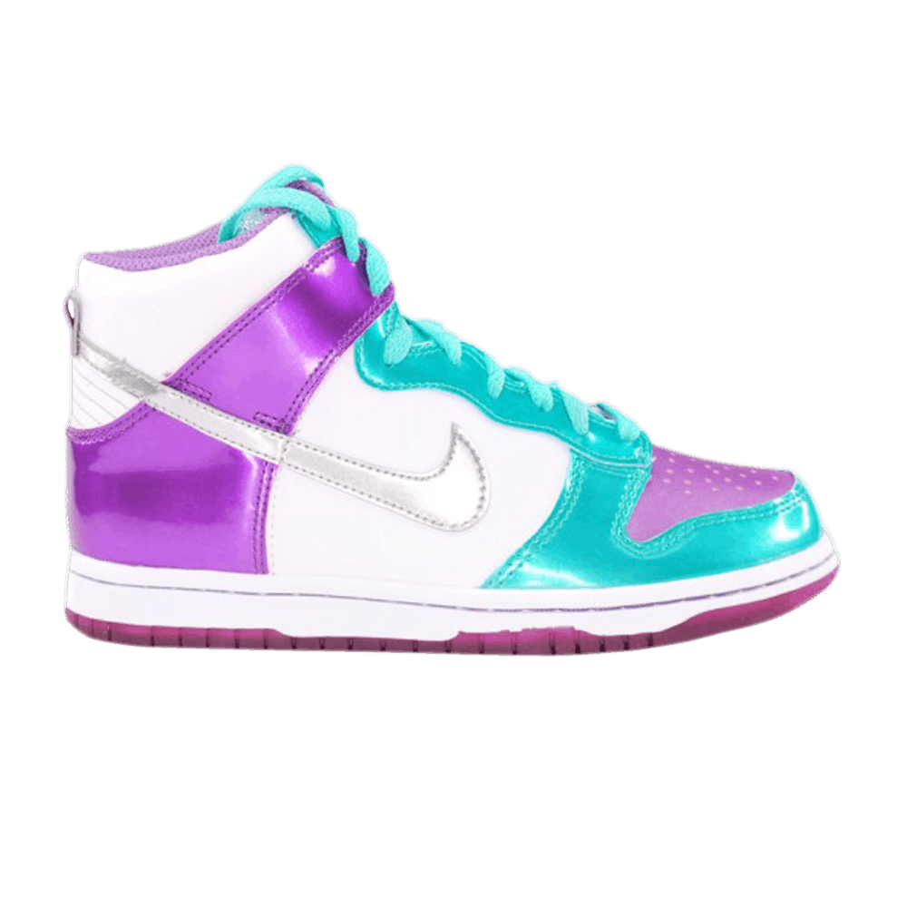 NIKE NIKE DUNK HIGH GS 'WHITE PURPLE COOL MINT'