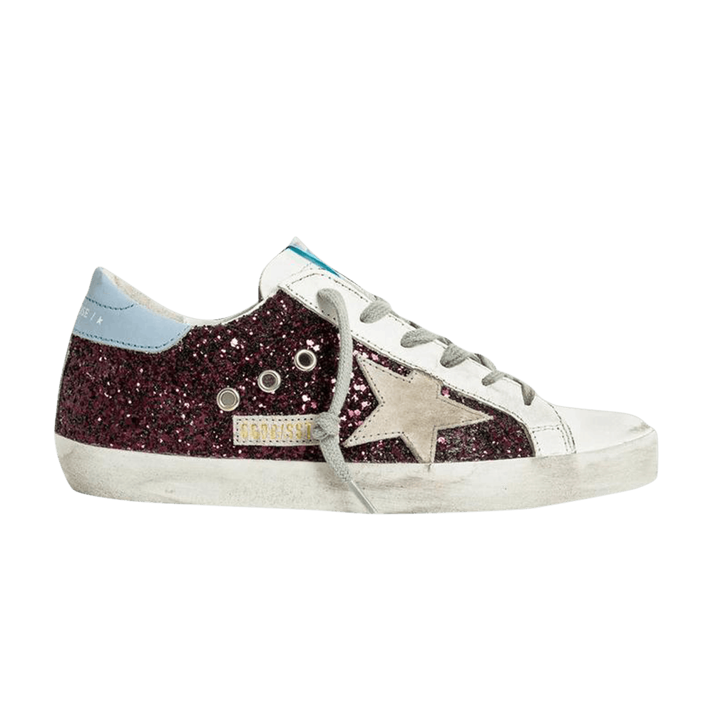 Golden Goose Wmns Superstar 'Wine Glitter'