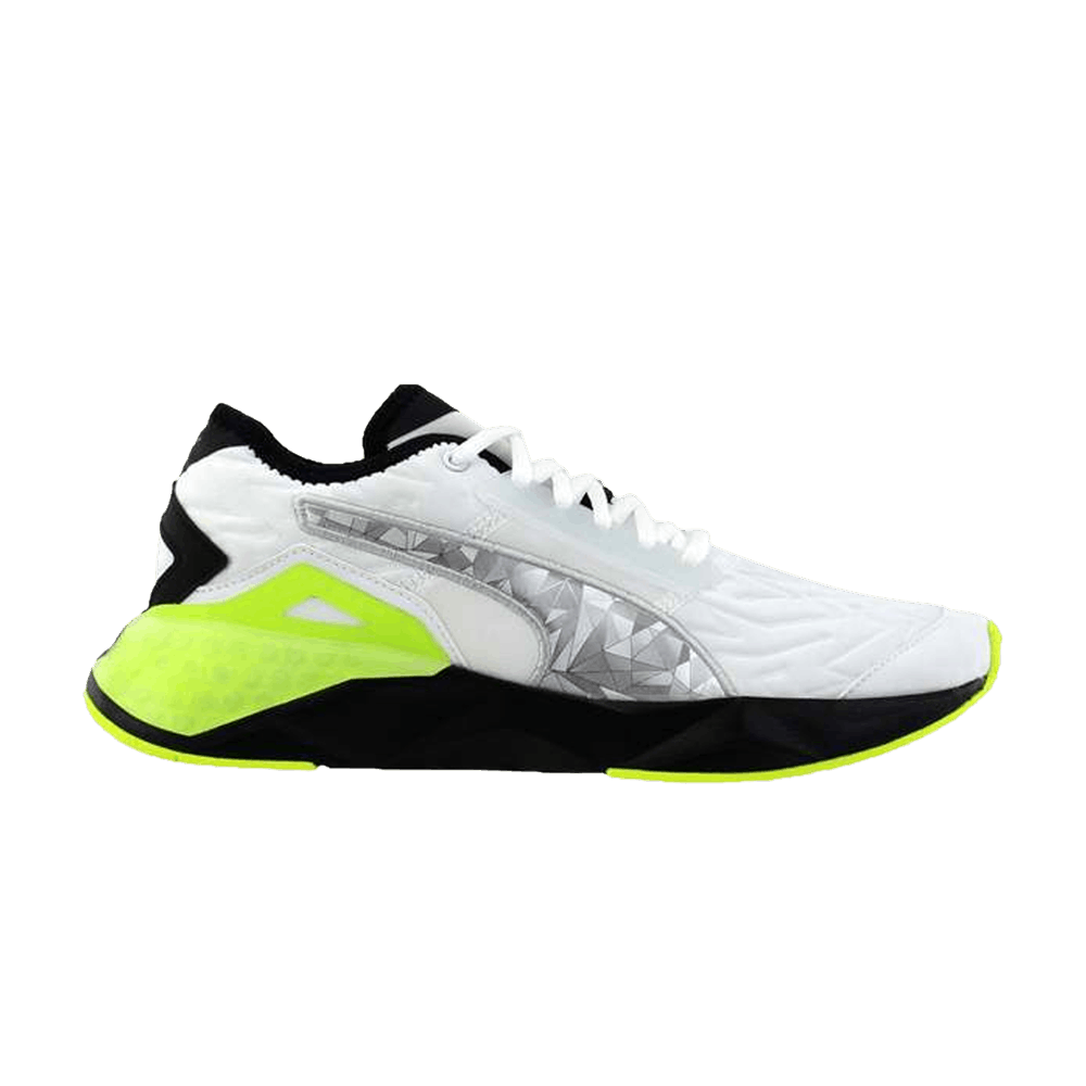 Pre-owned Puma Wmns Cell Plasmic Flou 'yellow Alert' In White