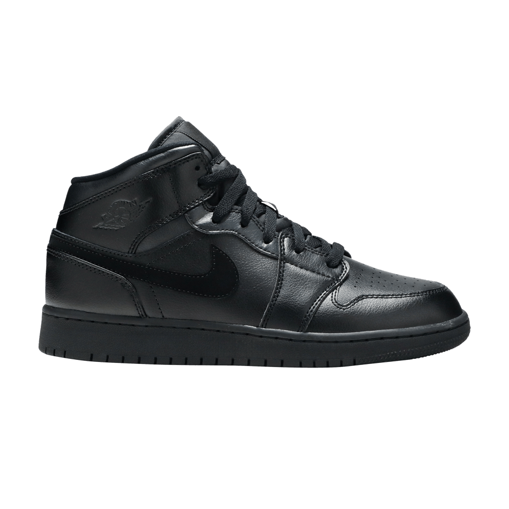 Air Jordan 1 Mid GS 'Deep Black'