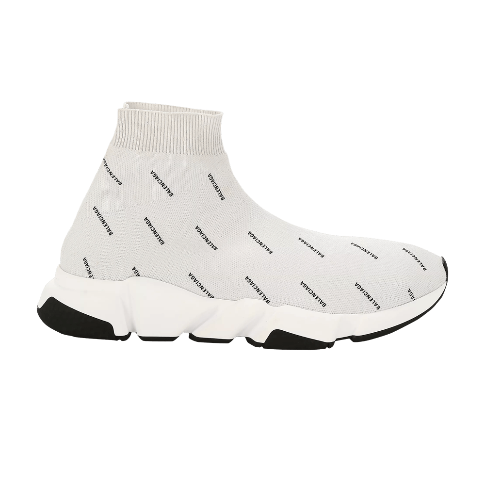 Balenciaga Wmns Speed Trainer 'Allover Logo - Pearl Grey'
