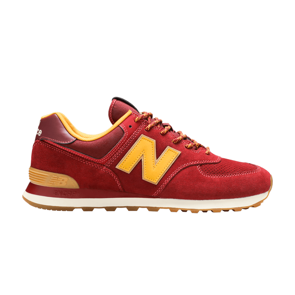 Pre-owned New Balance 574 'outdoor Pack - Burgundy' In Red