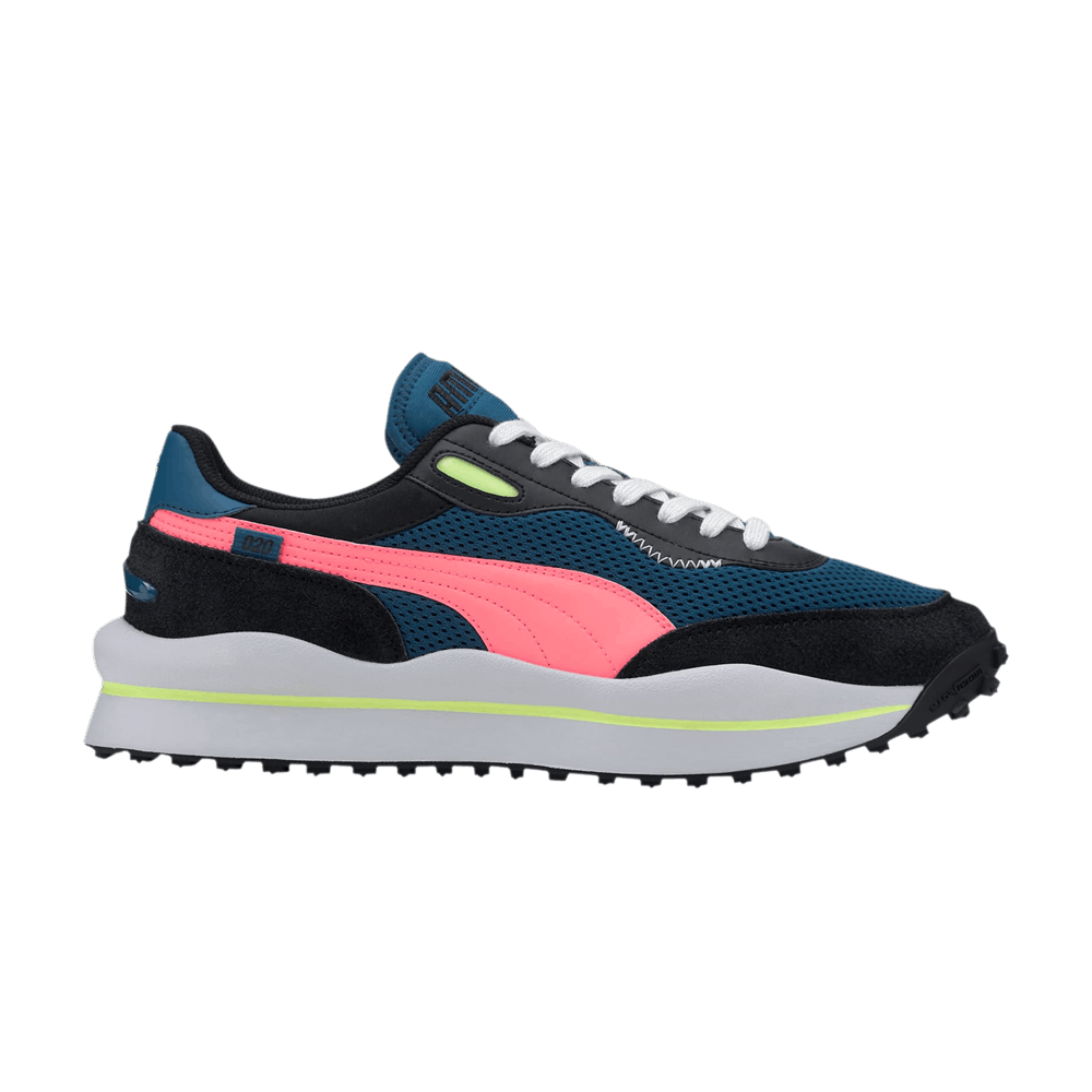 Pre-owned Puma Style Rider 'neo Archive - Digi-blue Pink'