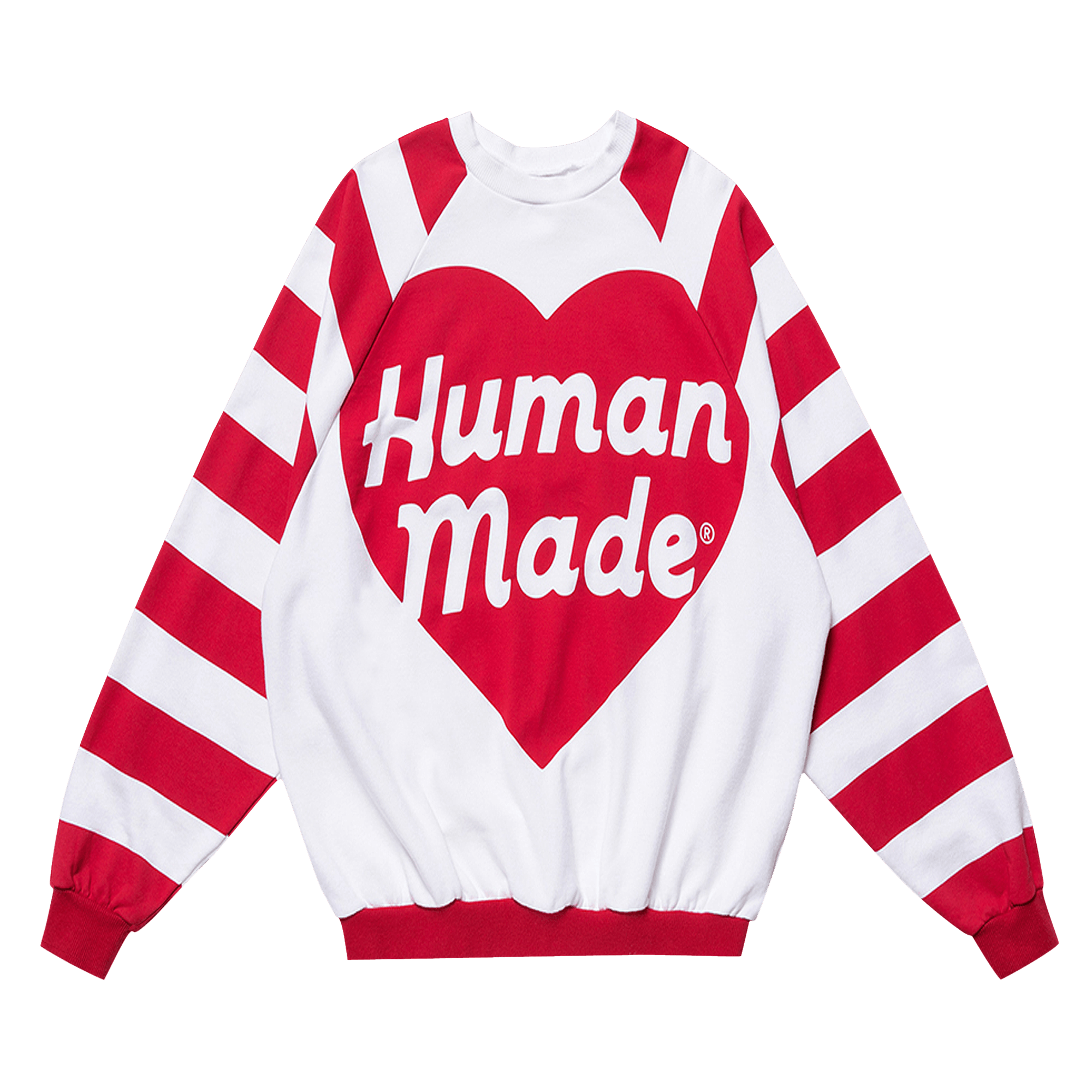 購入格安Human Made Raglan Big Heart Sweatshirt Red size L ヒューマンメイド ラグラン ビッグハート スウェット スエット 赤 ストリート Lサイズ