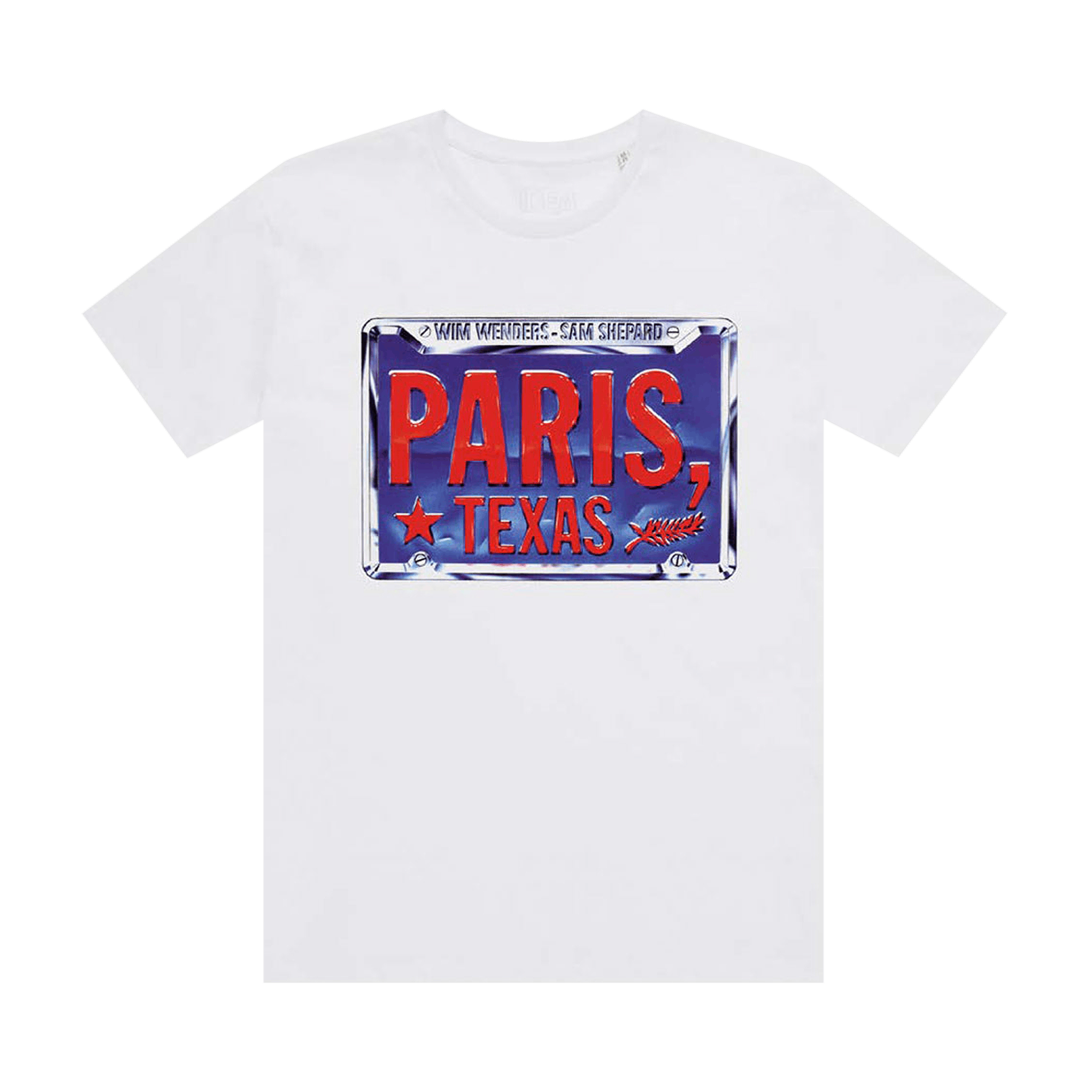 Idea Paris Texas License Plate T_-shirt 'white'