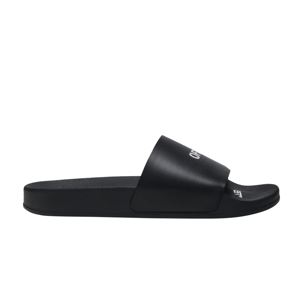 Off-White Print Sliders 'Black'