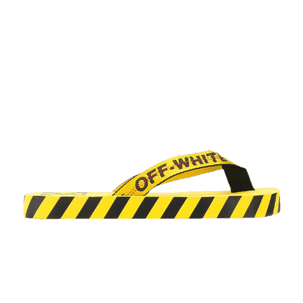 Off-White Flip Flops 'Graphic Print - Yellow'