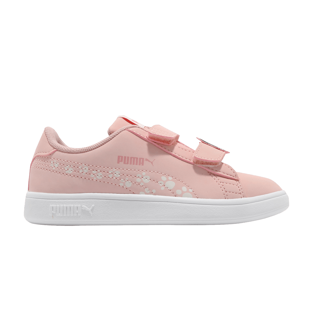 Pre-owned Puma Smash V2 Animals V Jr 'peachskin' In Pink