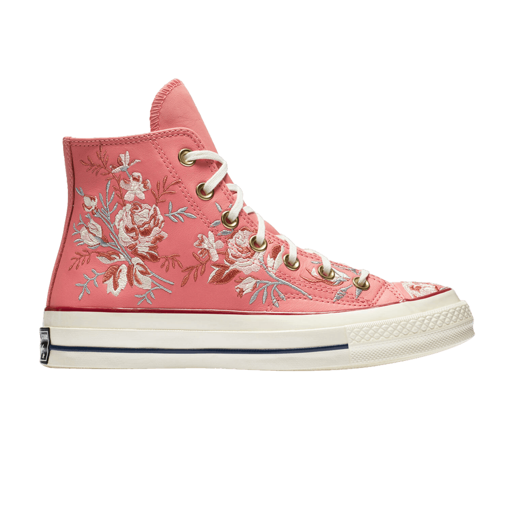 Converse Wmns Chuck 70 High 'Floral Embroidery - Pink Coral'