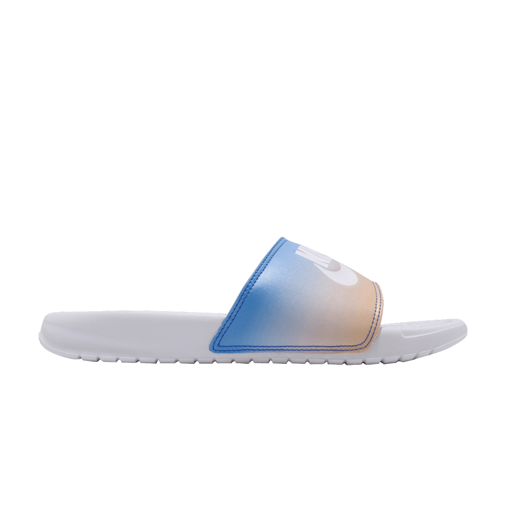 NIKE WMNS BENASSI JDI PRINT SLIDE 'WHITE HYPER ROYAL'