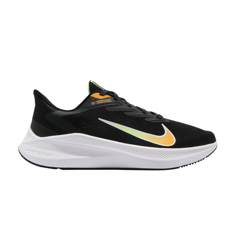 NIKE ZOOM WINFLO 7 'BLACK UNIVERSITY GOLD'