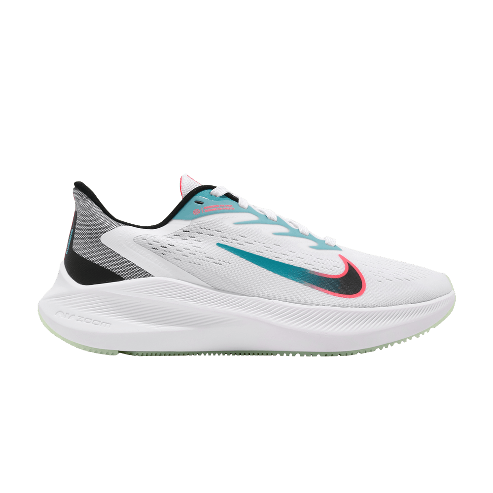 NIKE WMNS ZOOM WINFLO 7 'WHITE FLASH CRIMSON'