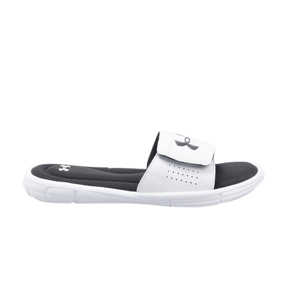 UNDER ARMOUR IGNITE 5 SLIDE 'WHITE BLACK'