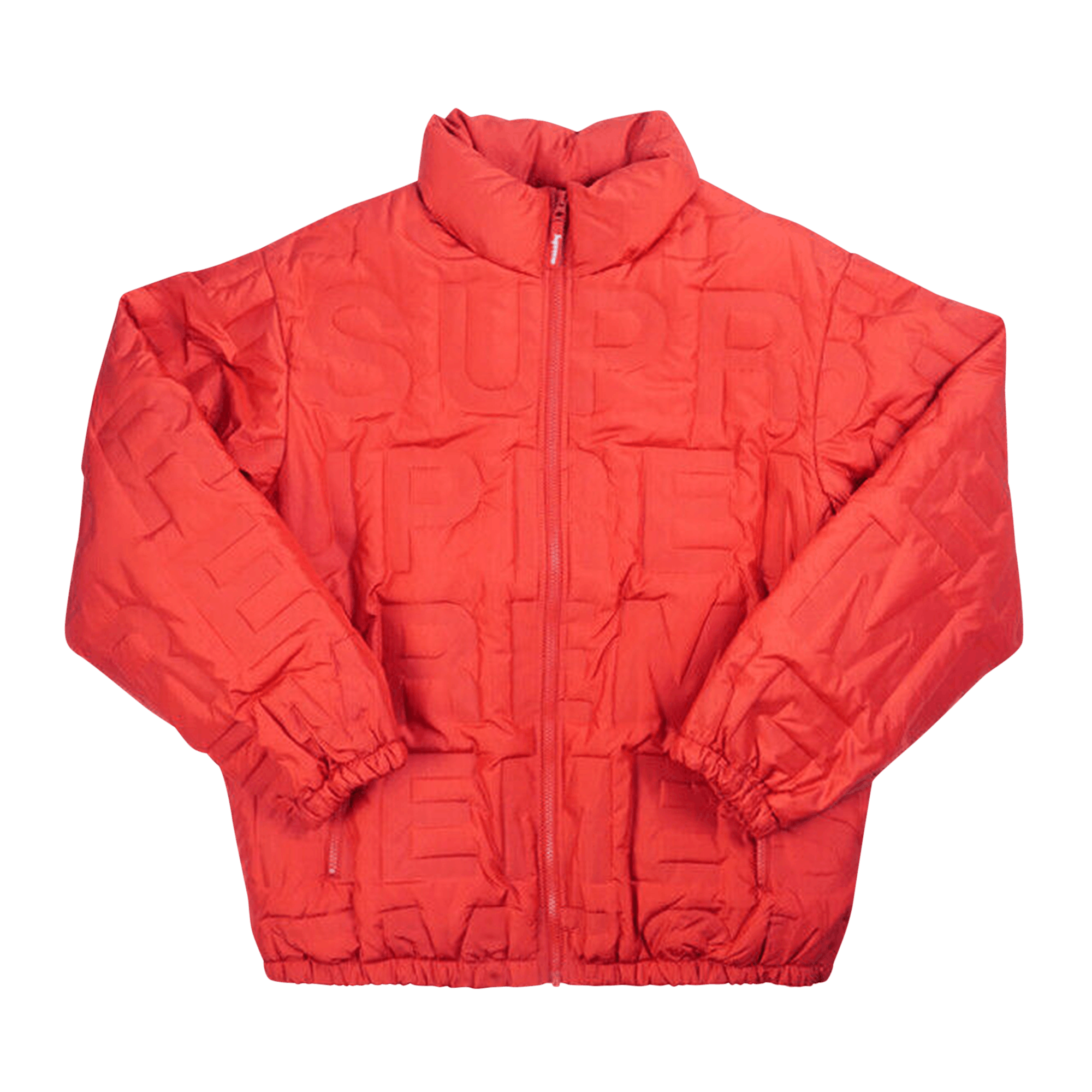 SUPREME SUPREME BONDED LOGO PUFFY JACKET 'RED'