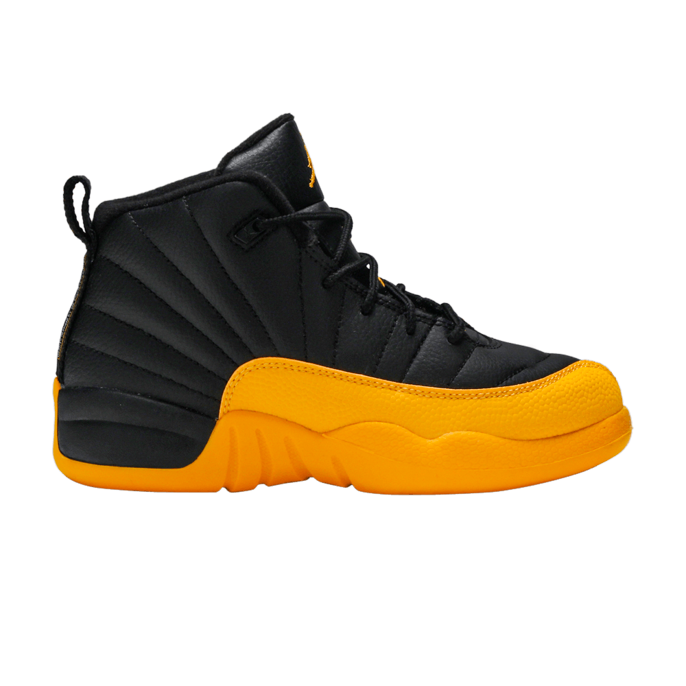 Pre-owned Air Jordan 12 Retro Ps 'university Gold' In Black