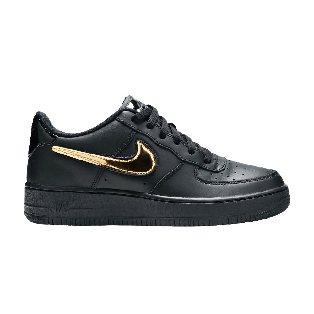 Air Force 1 LV8 3 GS 'Removable Swoosh - Black'