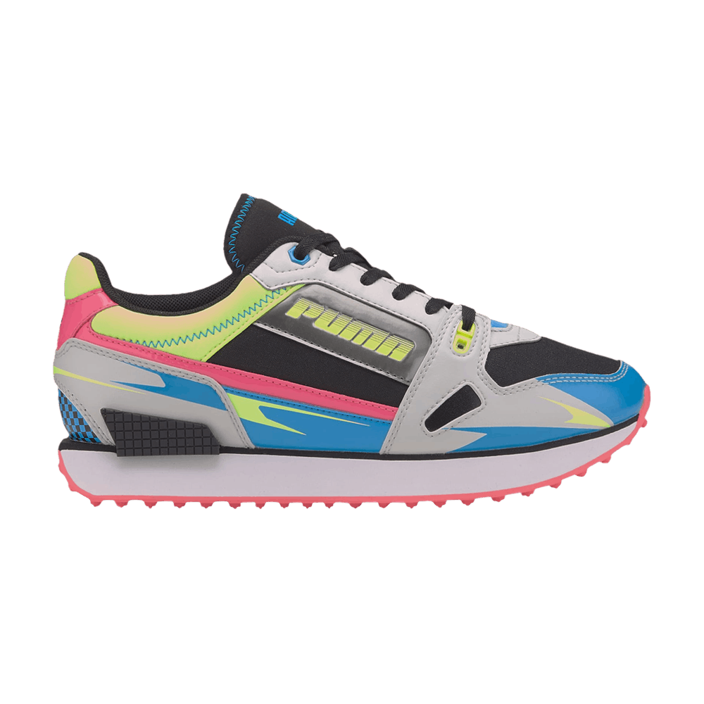 Pre-owned Puma Wmns Mile Rider 'sunny Getaway - Fizzy Yellow Grey'