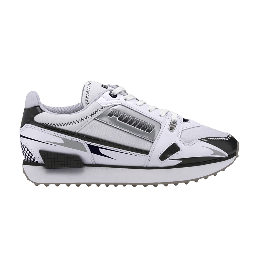 Pre-owned Puma Wmns Mile Rider 'sunny Getaway - White Black'