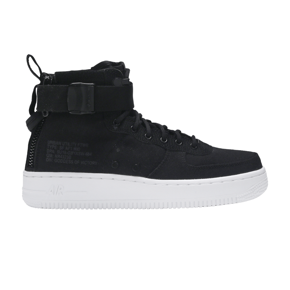 SF Air Force 1 Mid GS 'Black'