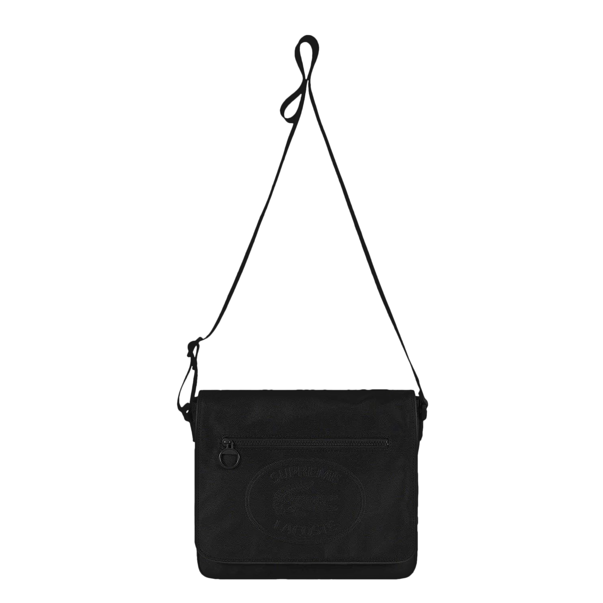 SUPREME SUPREME X LACOSTE SMALL MESSENGER BAG 'BLACK'