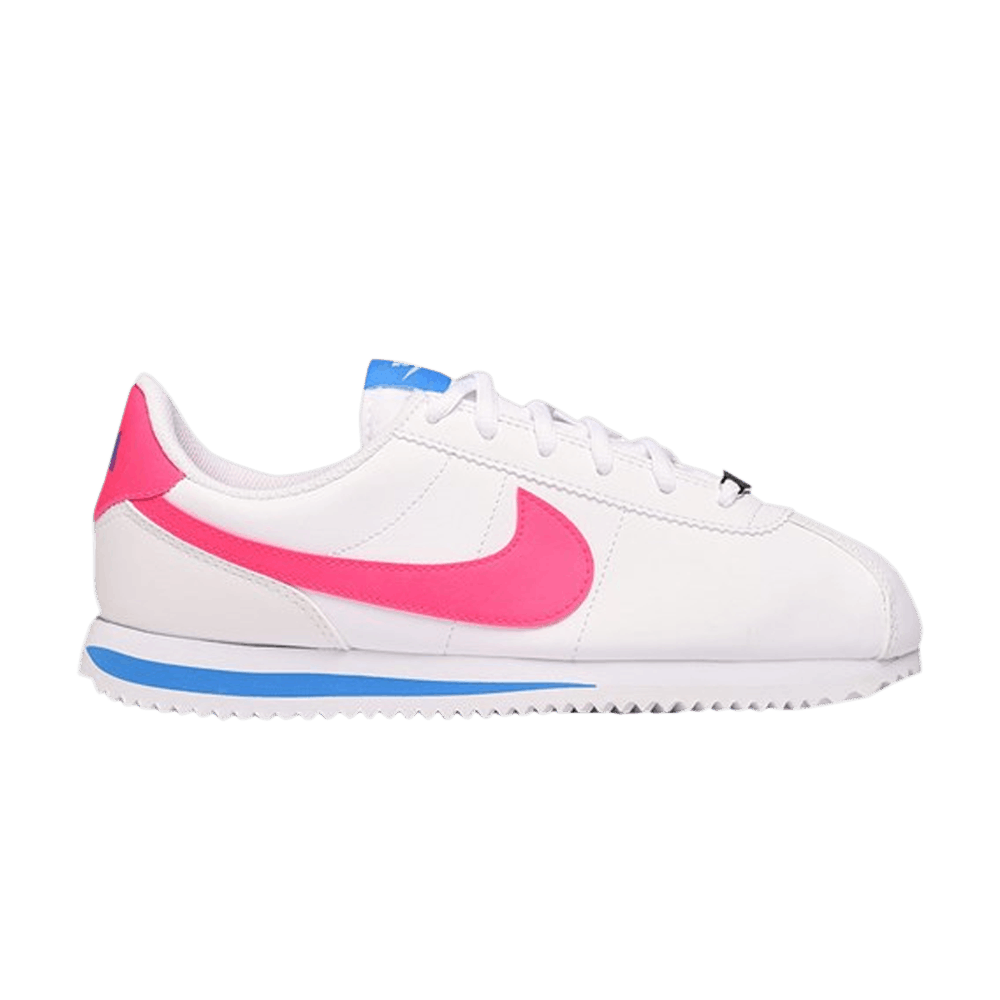 Pre-owned Nike Cortez Basic Sl Gs 'white Hyper Pink'