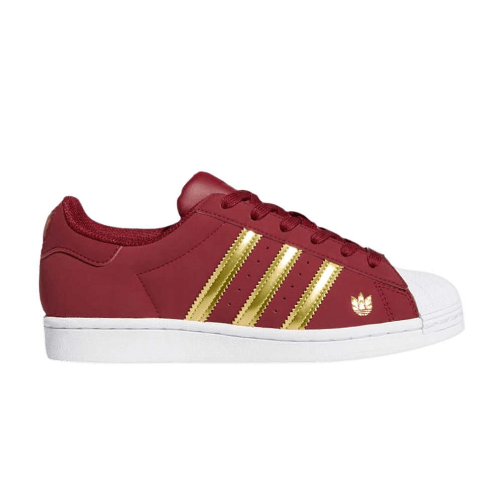Adidas Wmns Superstar 'Burgundy Gold Metallic'