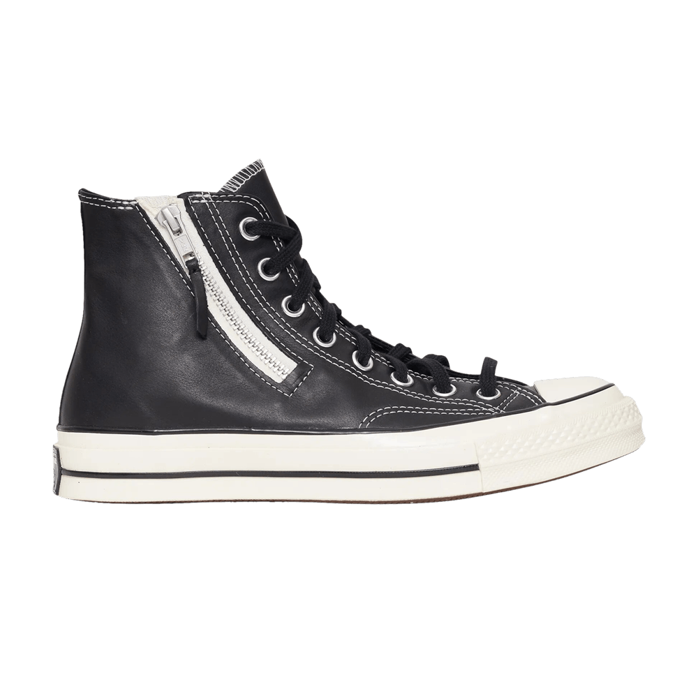 CONVERSE CHUCK 70 SIDE ZIP HIGH 'BLACK EGRET'