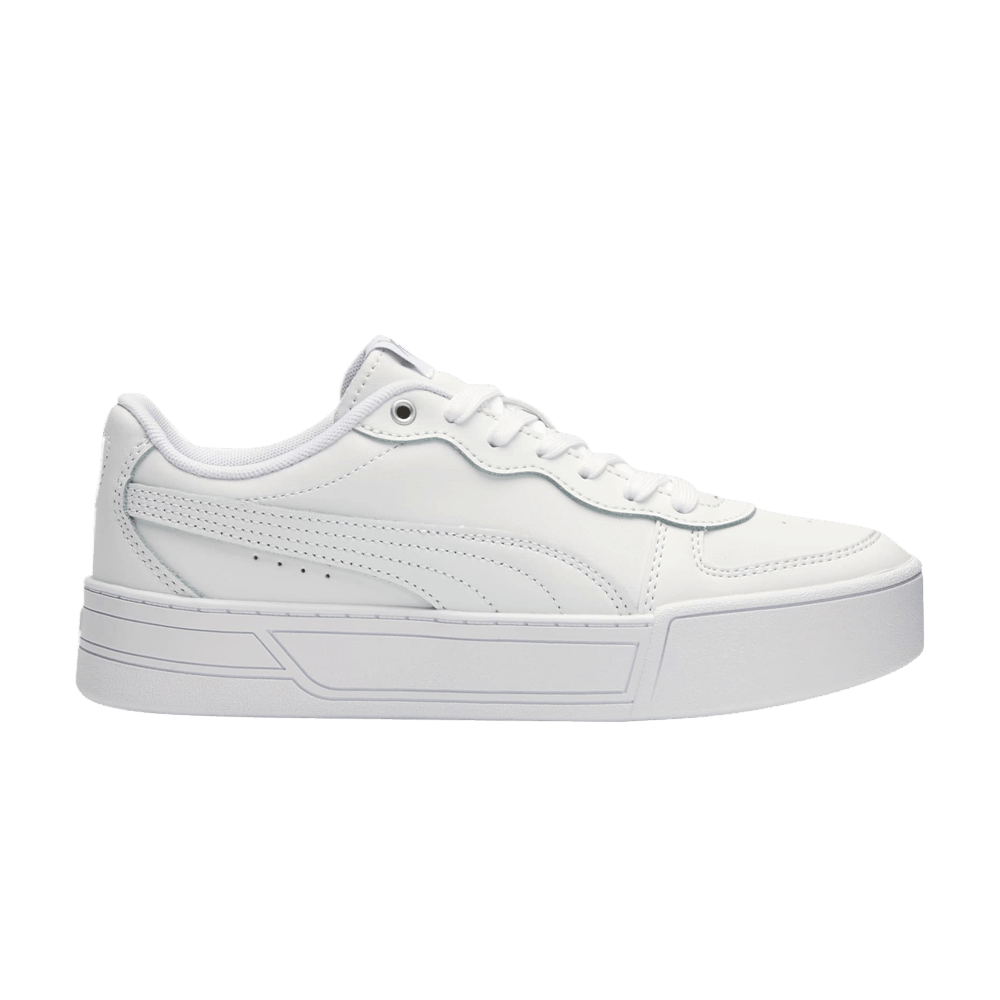 Pre-owned Puma Wmns Skye 'white Siilver Grey'