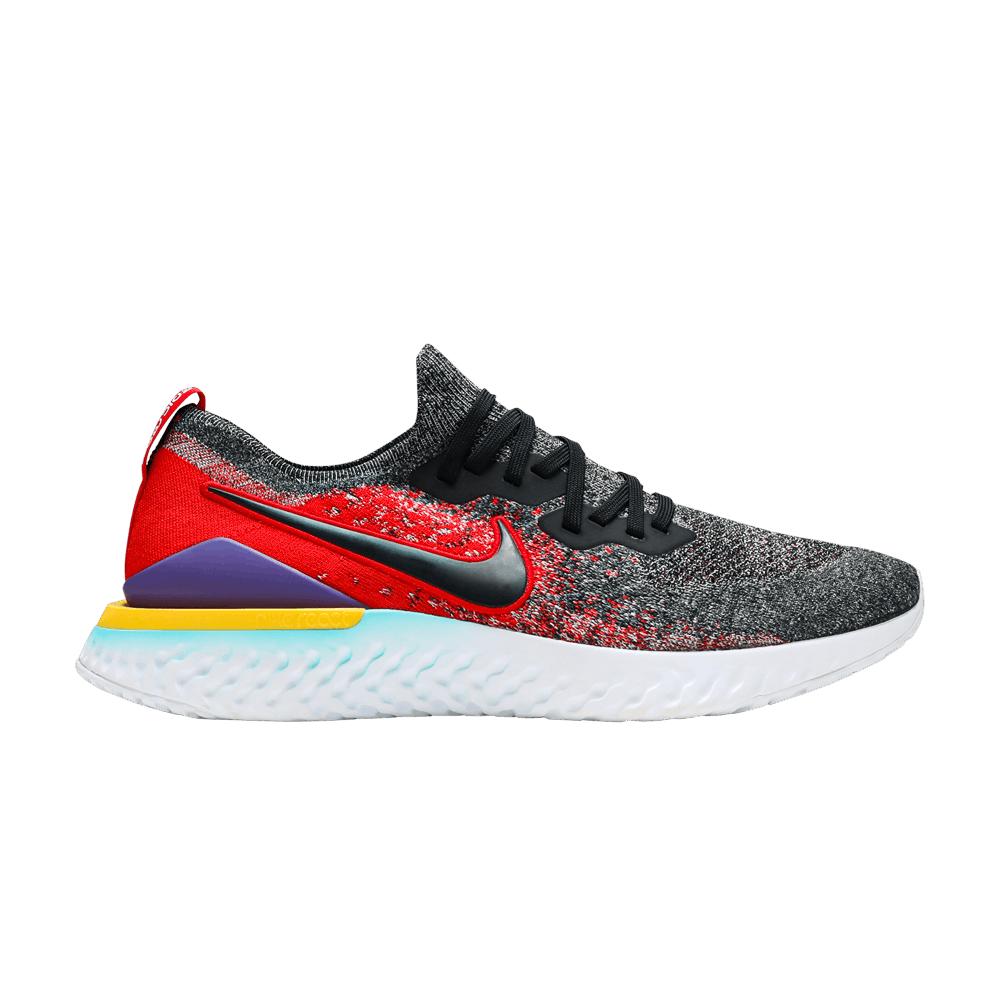 Epic React Flyknit 2 'Black University Red'