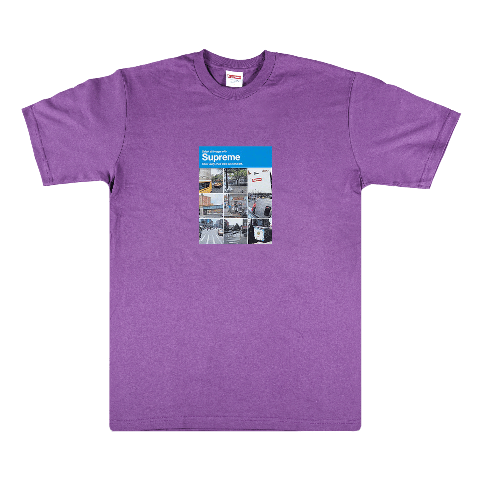SUPREME SUPREME VERIFY TEE 'PURPLE'