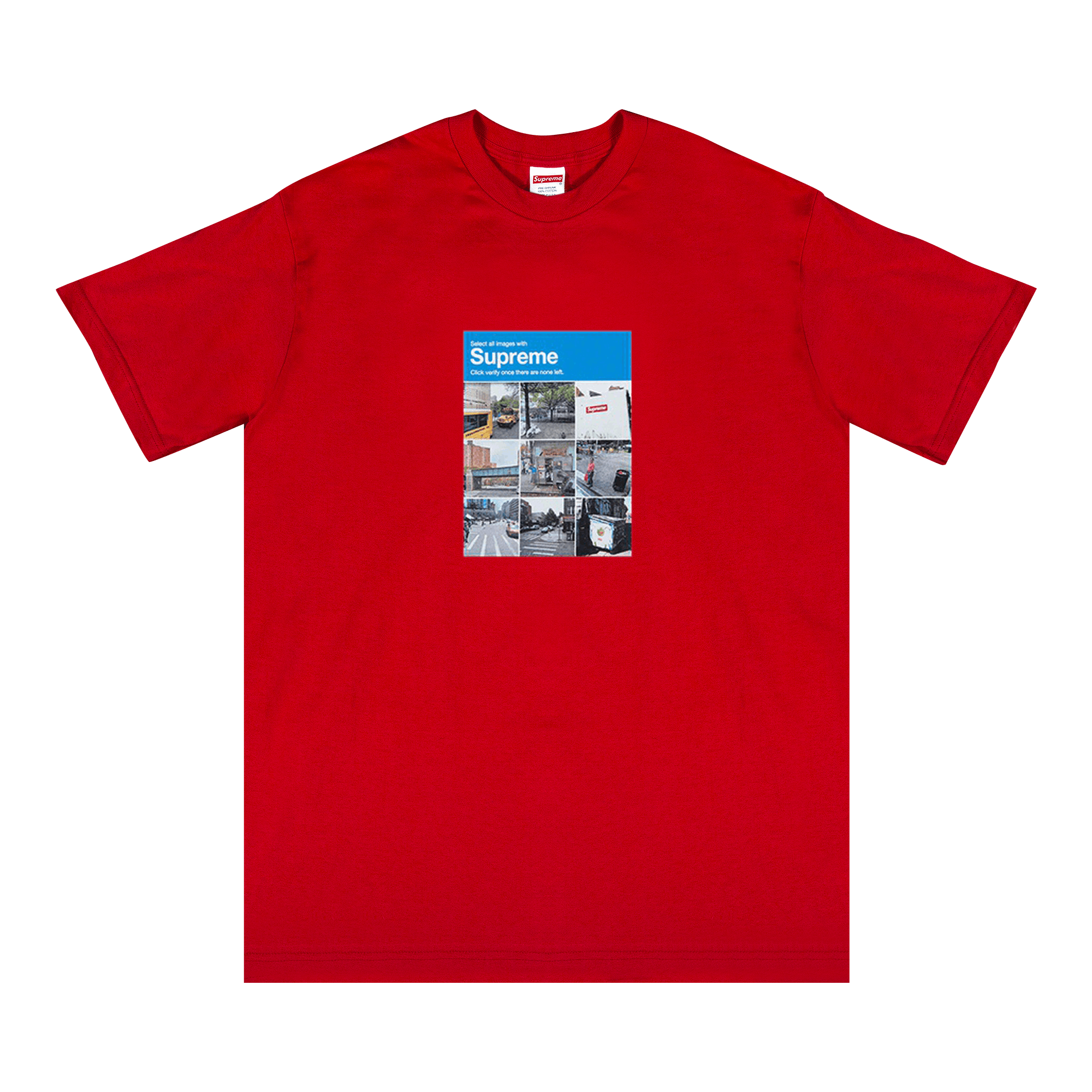 SUPREME SUPREME VERIFY TEE 'RED'