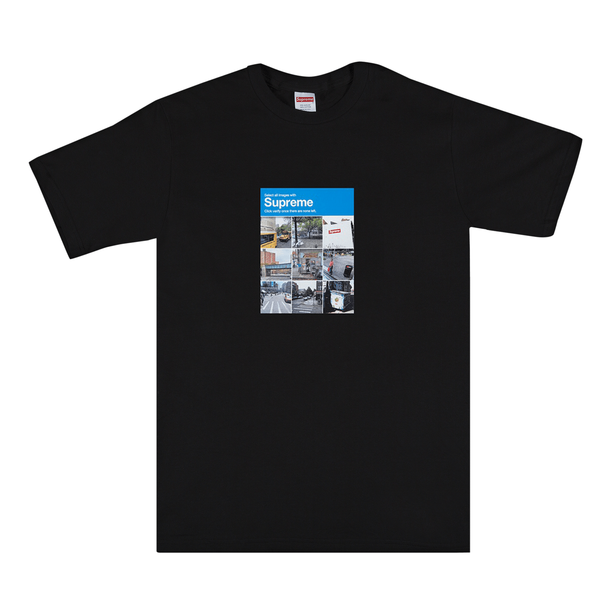 SUPREME SUPREME VERIFY TEE 'BLACK'