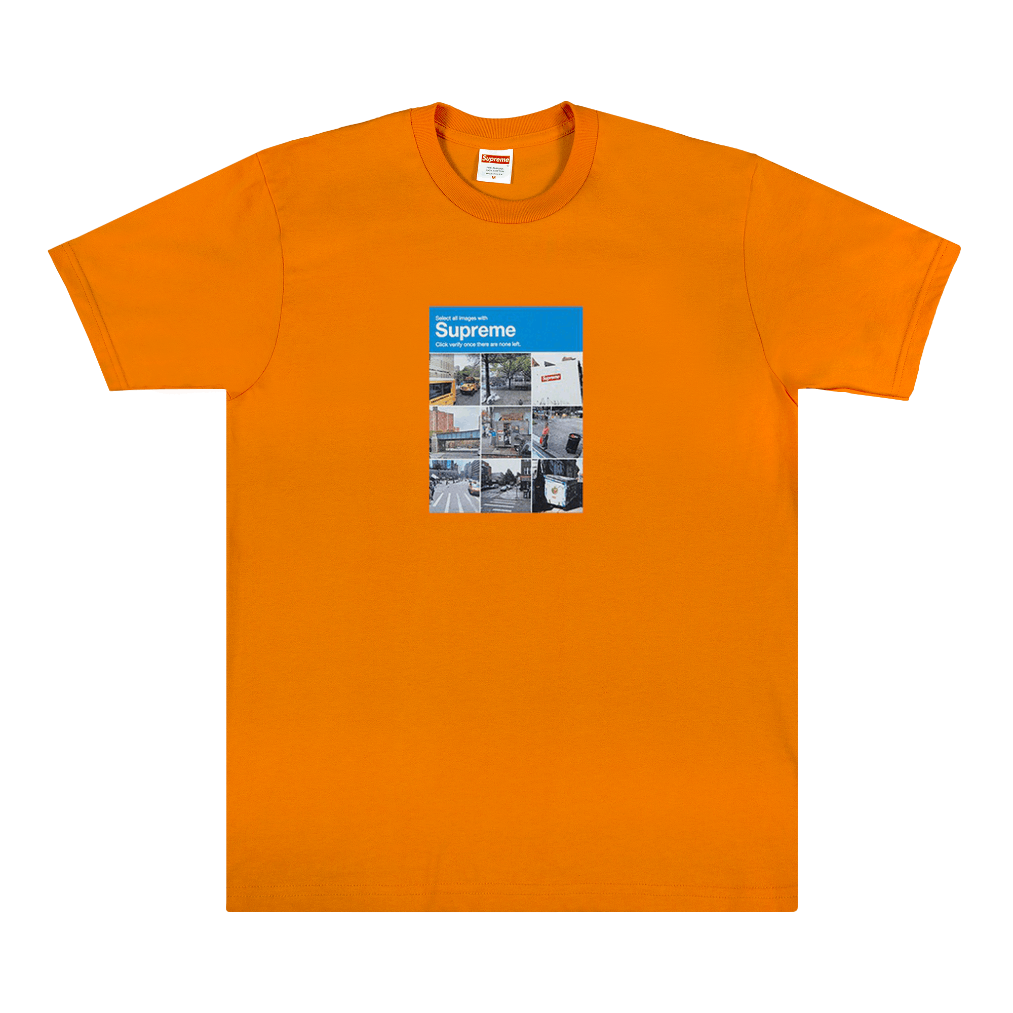 SUPREME SUPREME VERIFY TEE 'ORANGE'