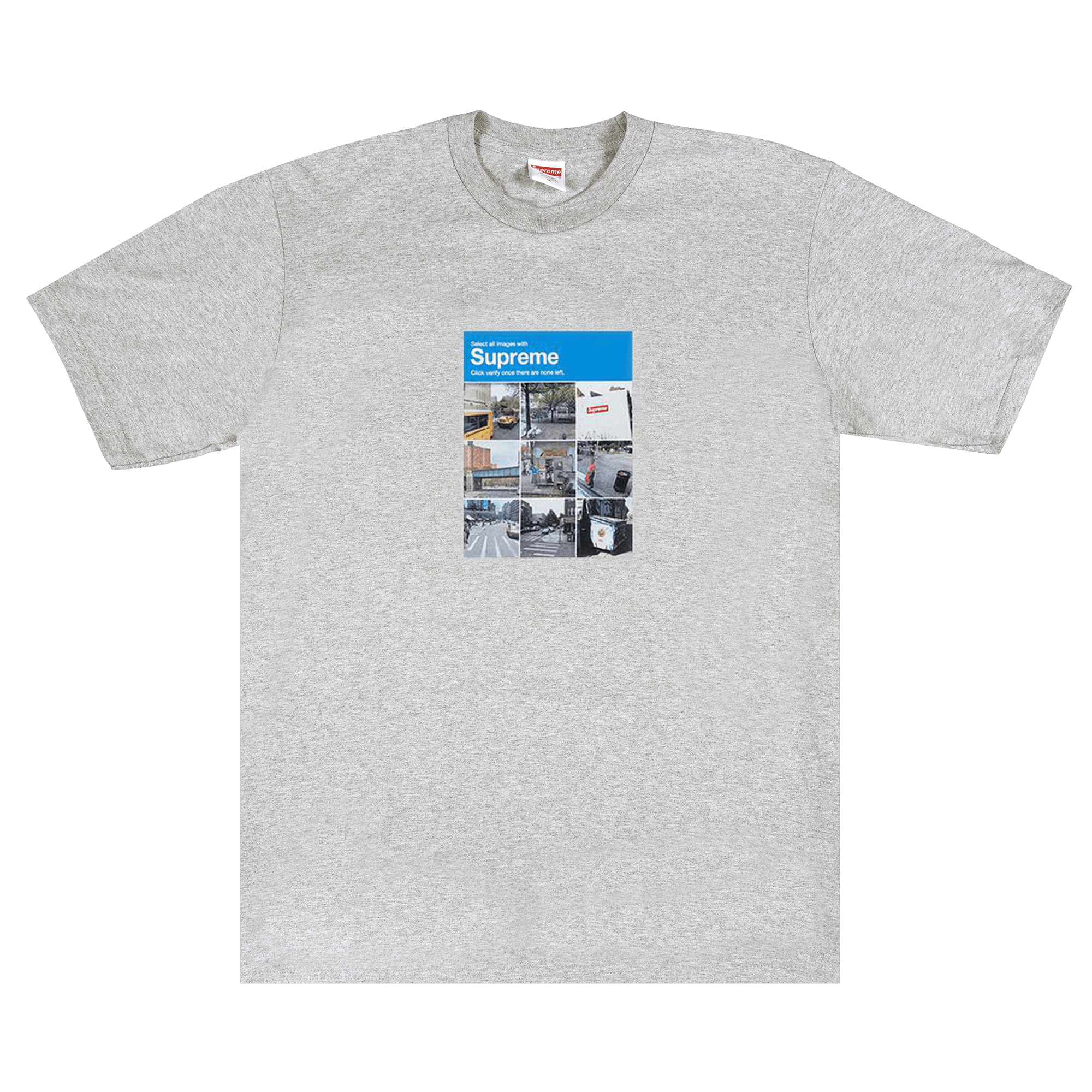 SUPREME SUPREME VERIFY TEE 'HEATHER GREY'