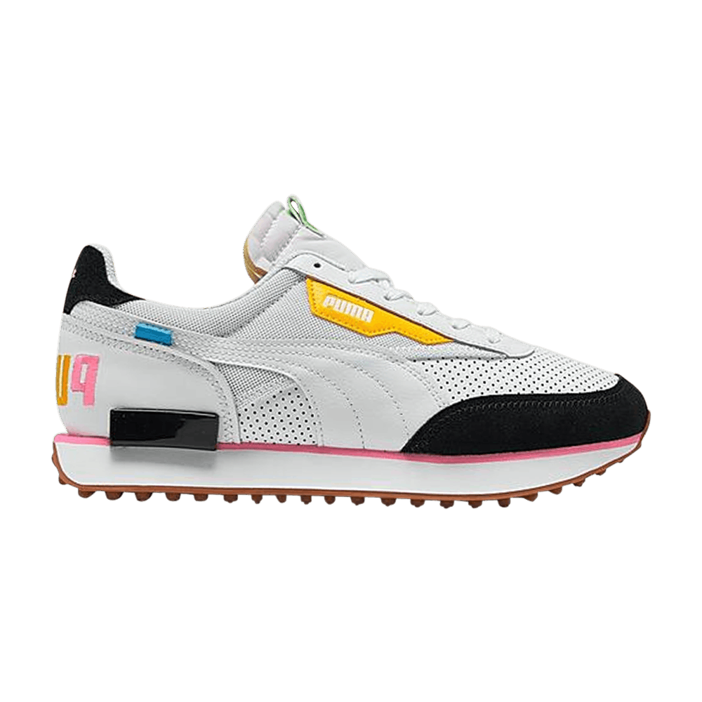 PUMA FUTURE RIDER FINISH 'WHITE FLOURESCENT PINK'