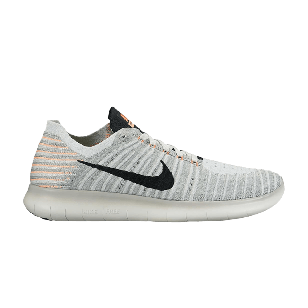 NIKE NIKE WMNS FREE RN FLYKNIT 'WOLF GREY MANGO'