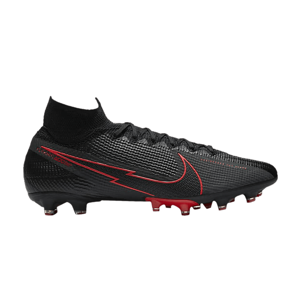 NIKE MERCURIAL SUPERFLY 7 ELITE AG PRO 'BLACK CHILE RED'