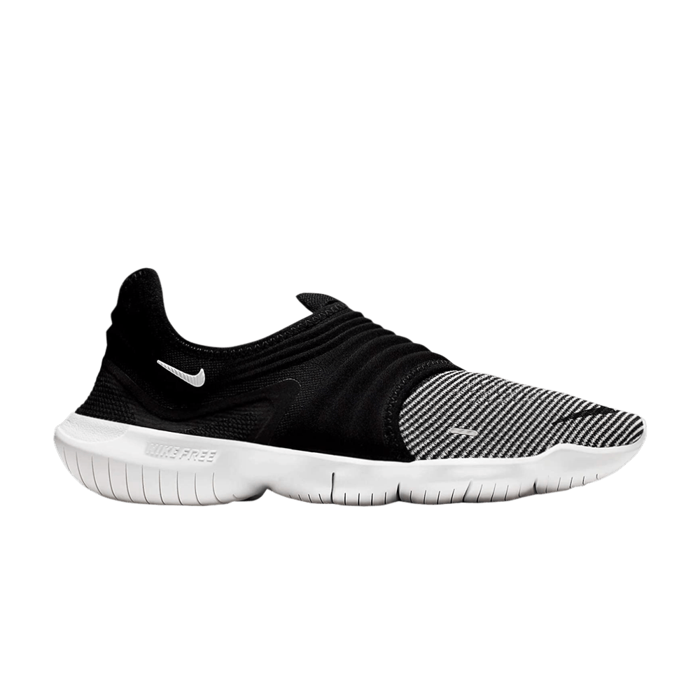 NIKE FREE RN FLYKNIT 3.0 'BLACK WHITE'