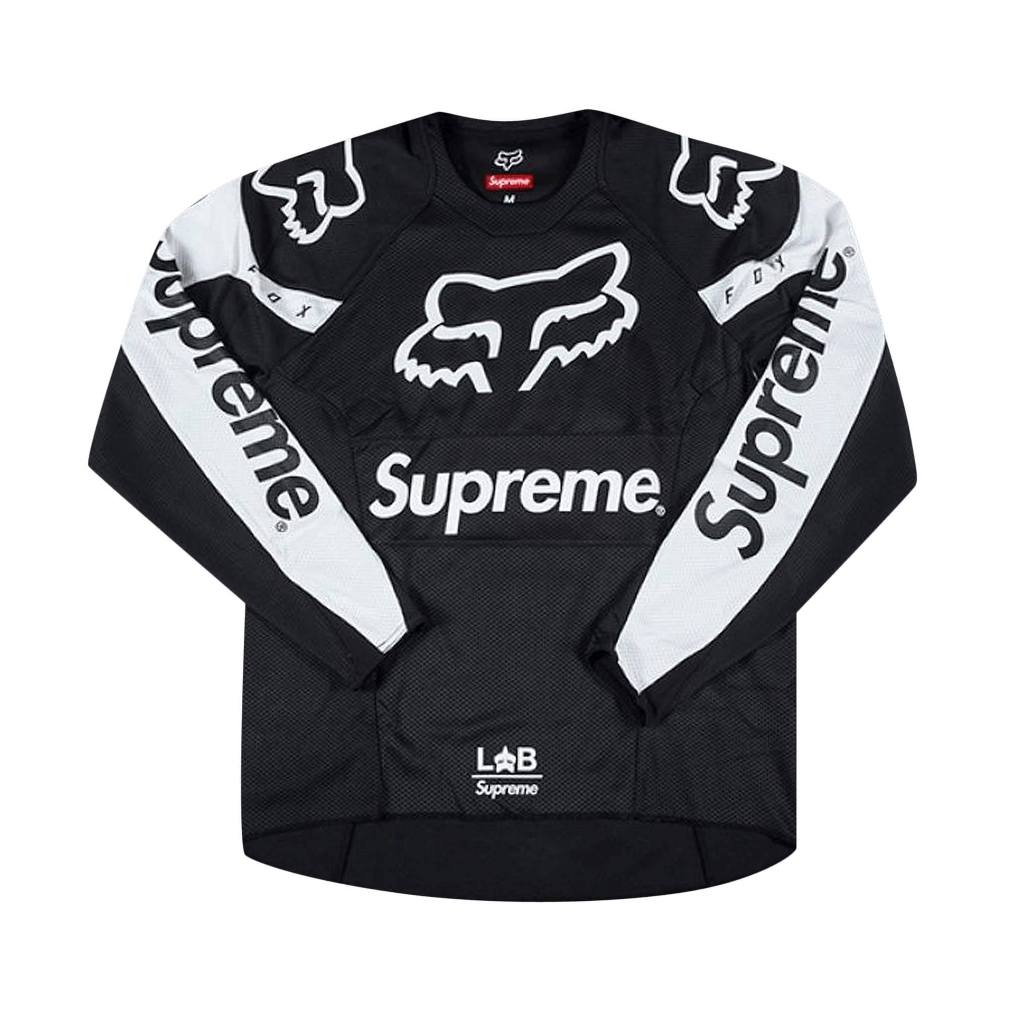 SUPREME SUPREME X FOX RACING MOTO JERSEY TOP 'BLACK'