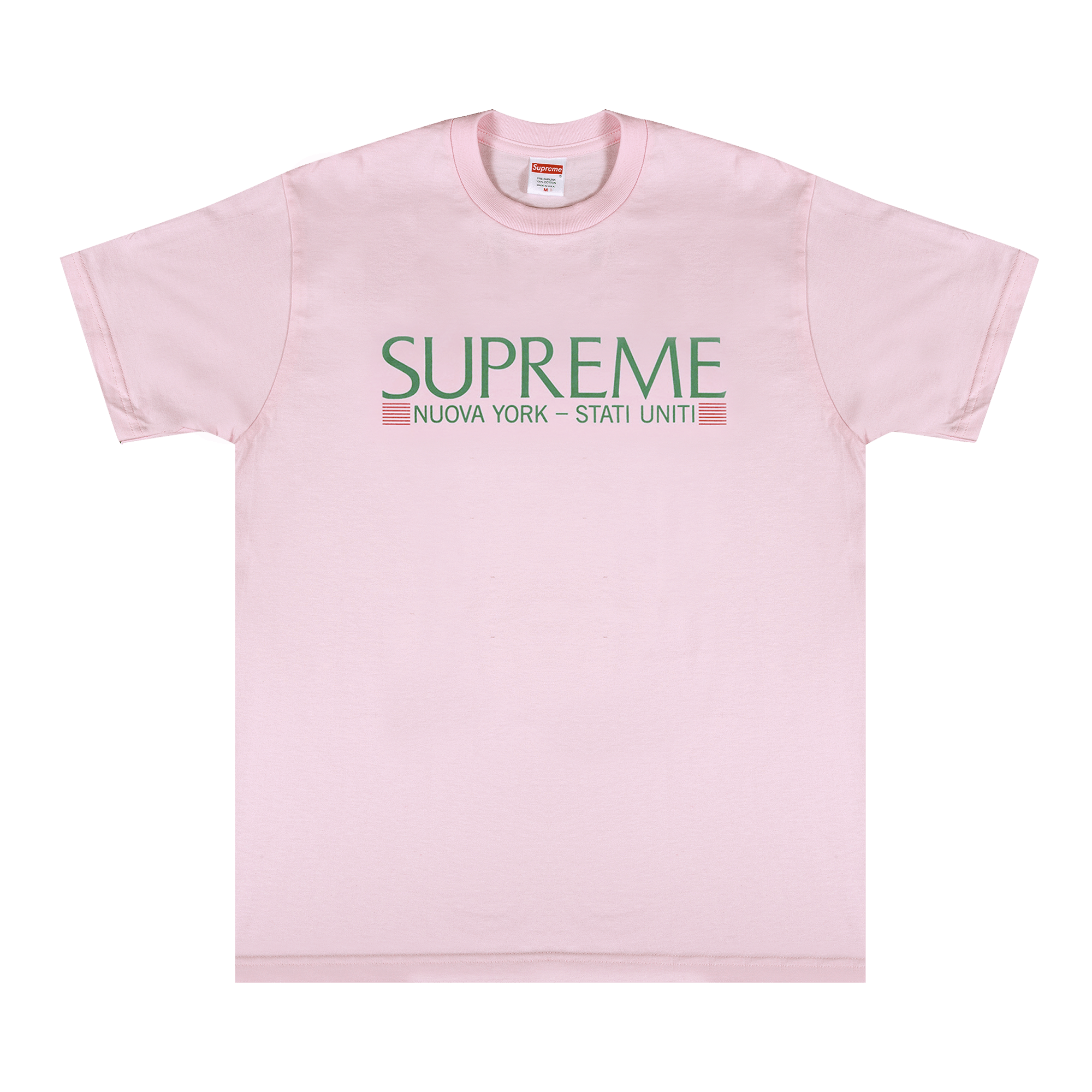SUPREME SUPREME NUOVA YORK TEE 'LIGHT PINK'