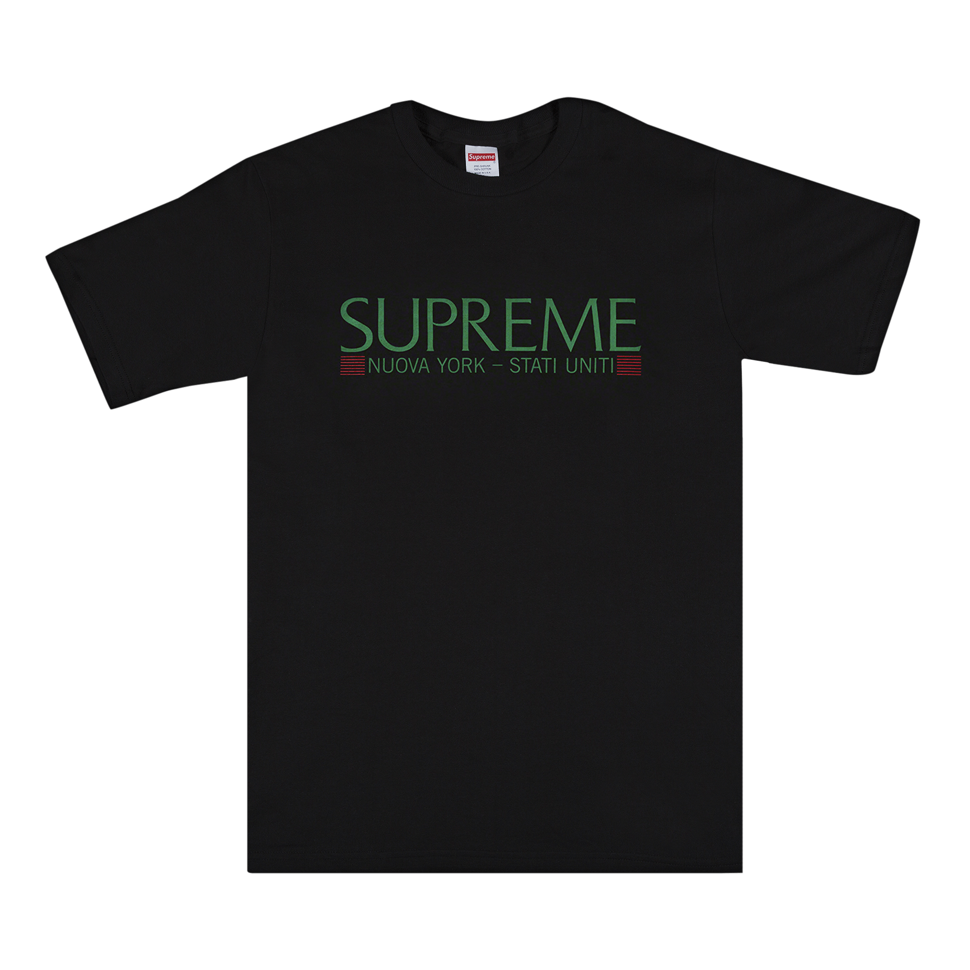 SUPREME SUPREME NUOVA YORK TEE 'BLACK'